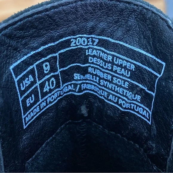 Antonio de Faria Boots Women's 9 US Black Suede Leather Chelsea Platform Chunky - Picture 10 of 11